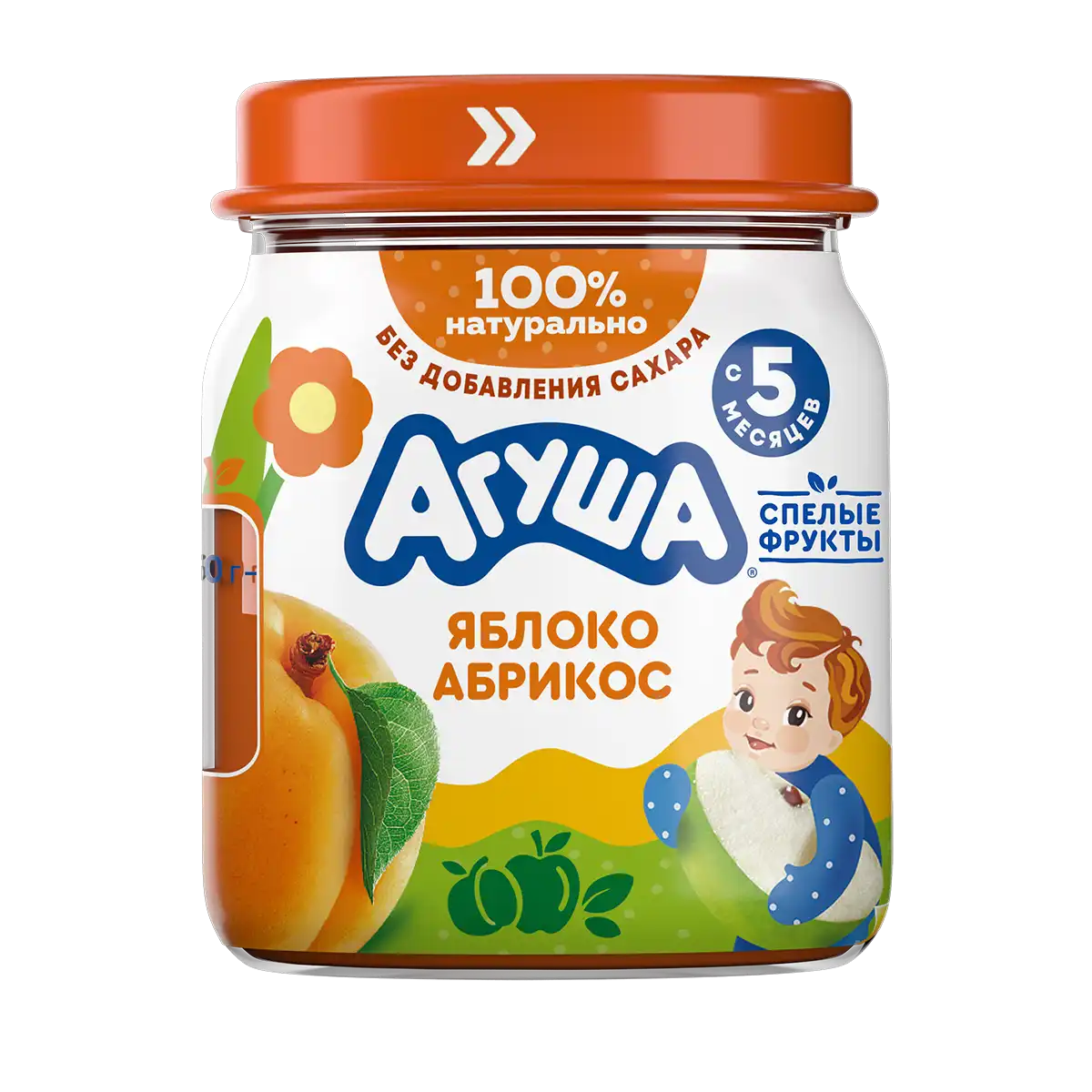 Пюре из яблока и абрикоса